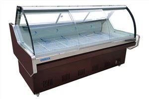 Pendingin Tampilan Makanan Pendingin Statis Kaca Arc